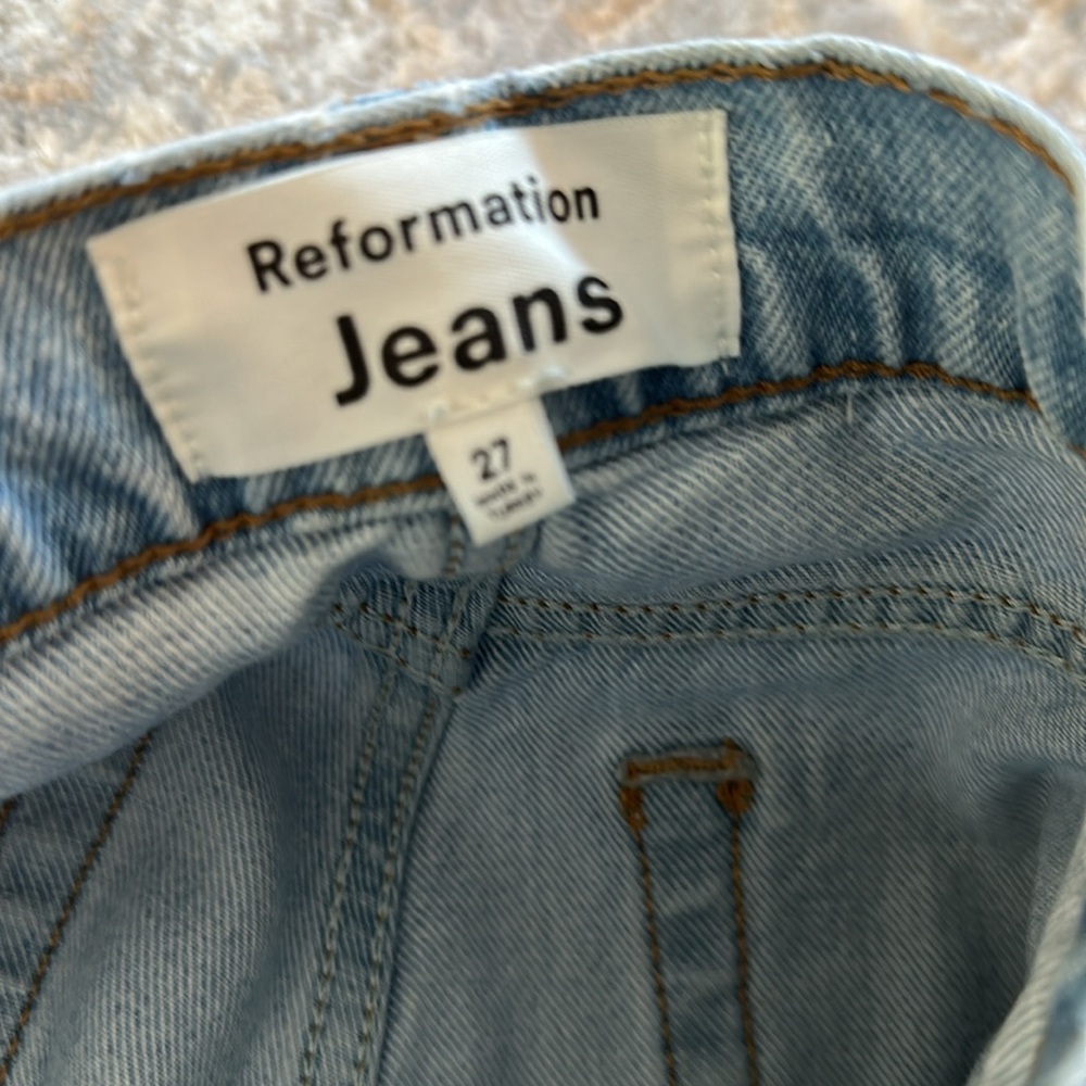 Reformation Cynthia High Rise Straight Leg Jeans - Picture 11 of 12